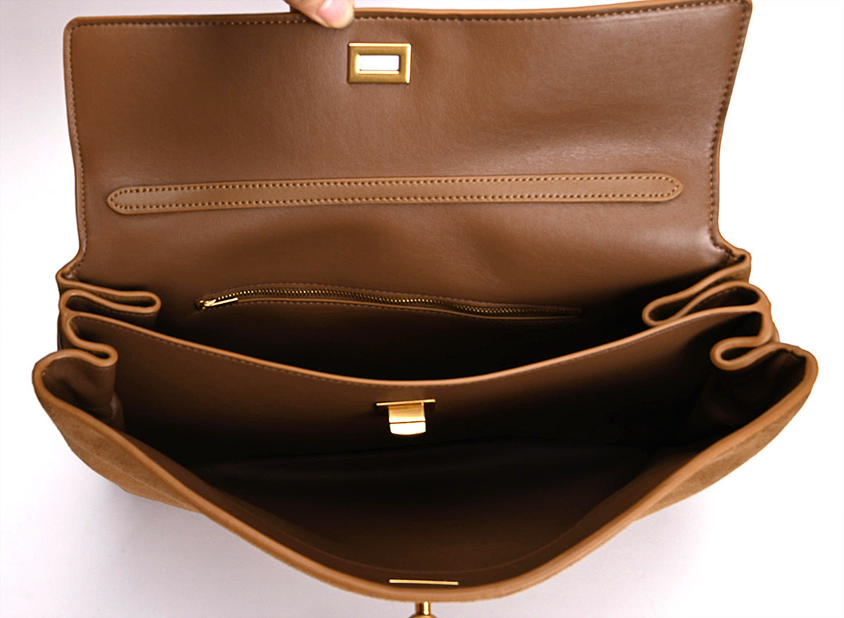 Premium Genuine Leather Shoulder Bag for Women - Fashionable Crossbody Purse with Adjustable Strap - Perfect for Work, Travel & Everyday Use