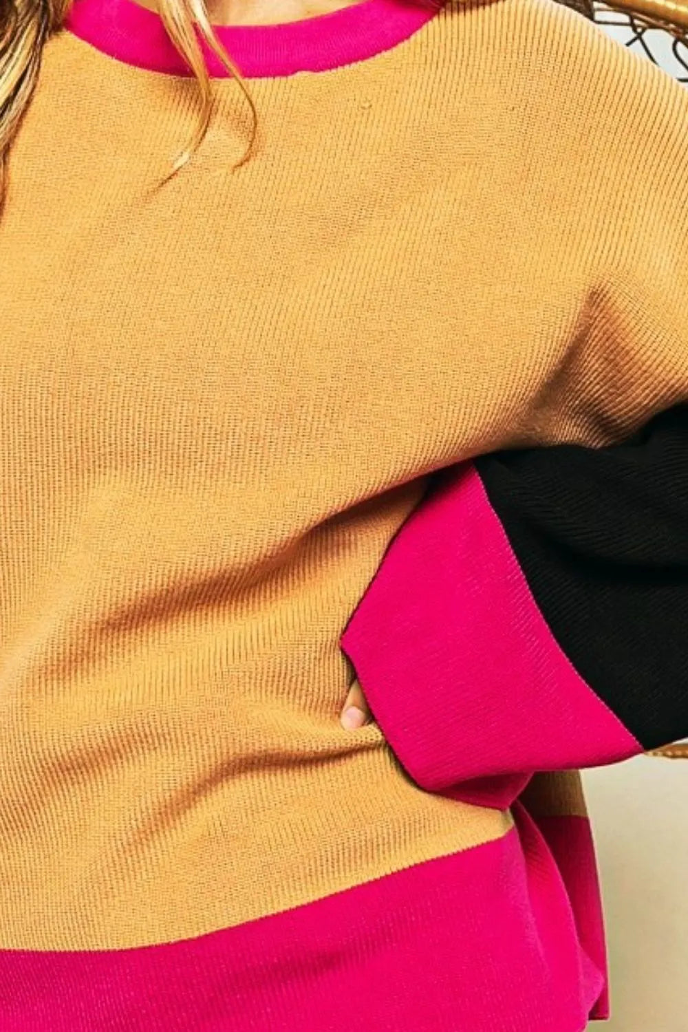 BiBi Bell Sleeve Rib Knit Sweater - Women's Casual Long Sleeve Turtleneck Pullover for Fall & Winter | Perfect for Office, Date Night and Holiday Outfits