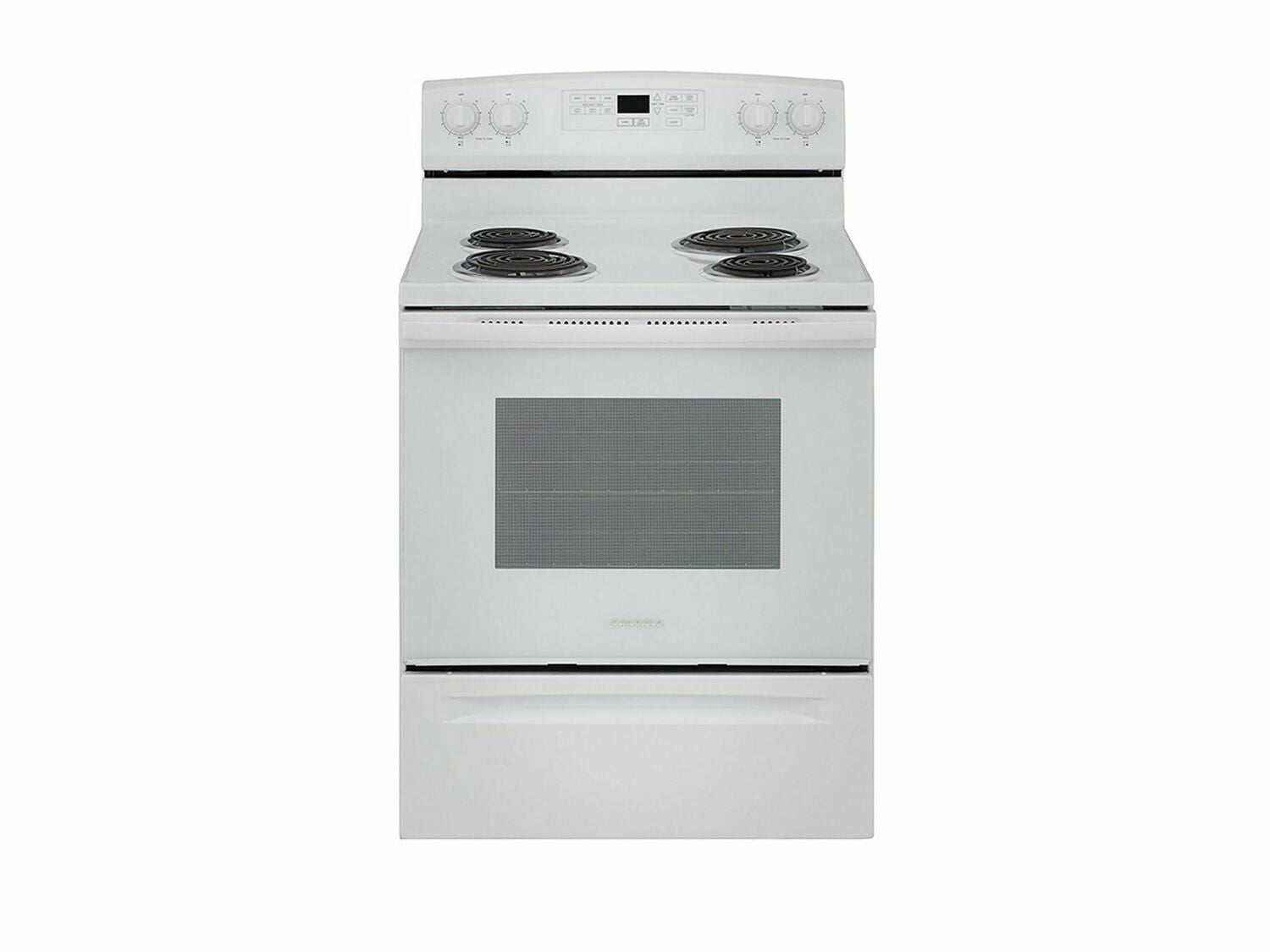 Amana ACR4503SFW 30 Inch Electric Range with Self-Cleaning Option - White | Freestanding Kitchen Stove for Home Cooking & Baking