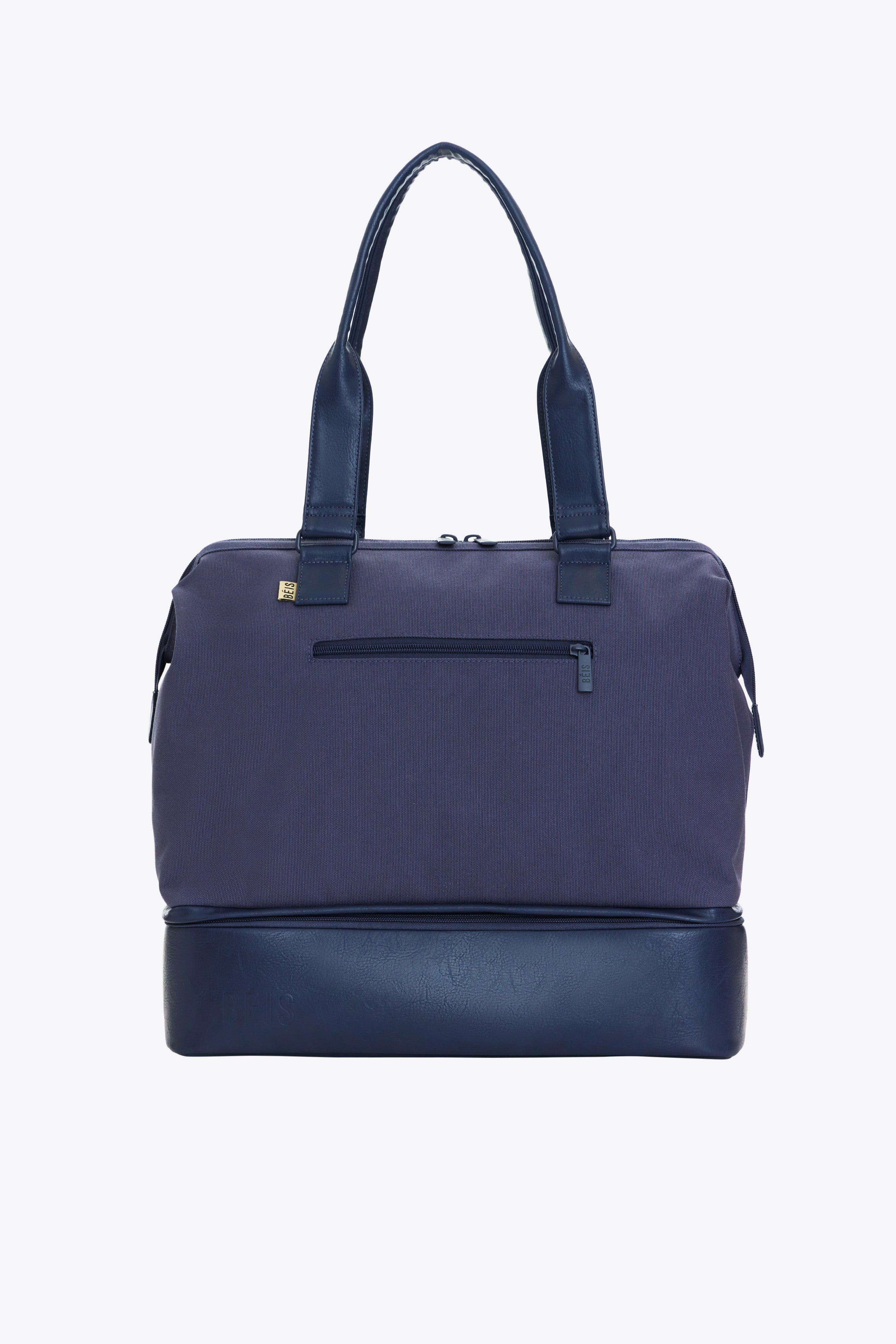 Navy Blue Convertible Mini Weekender Bag - Stylish & Versatile Carry-On for Travel, Gym, or Weekend Getaways