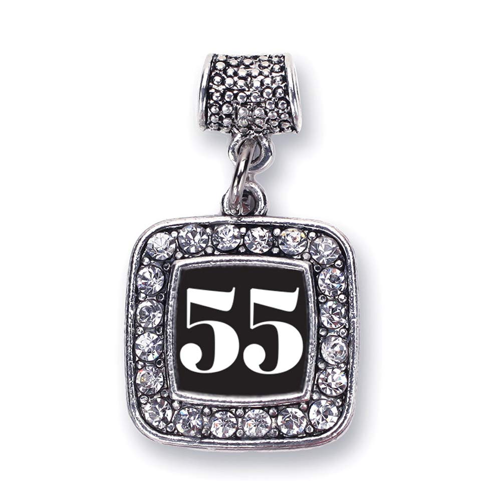 Inspired Silver - Sterling Silver Square Charm Bracelet with Cubic Zirconia | Elegant Jewelry Gift for Women | Perfect for Anniversaries, Birthdays & Special Occasions