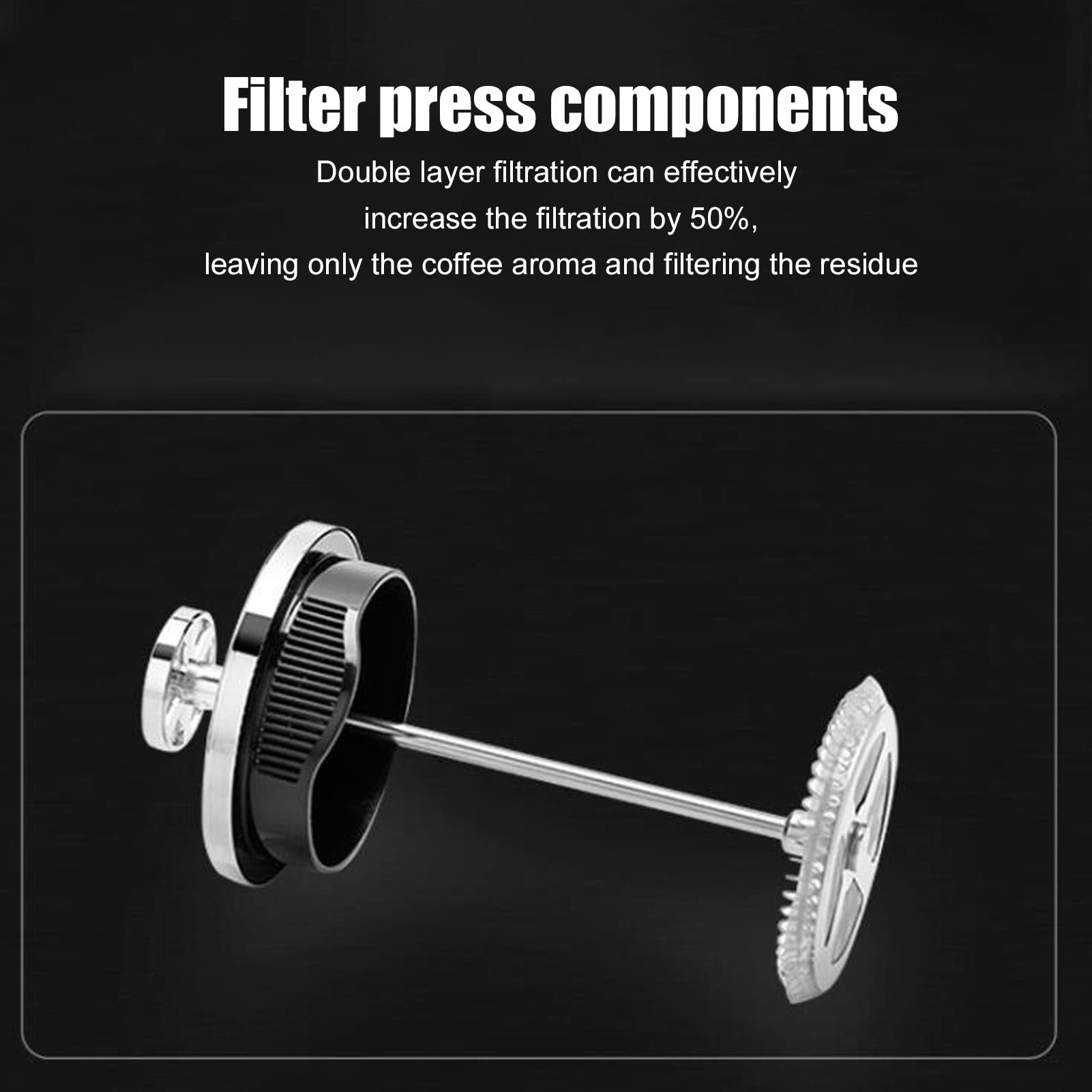 Stainless Steel French Press Coffee Maker - 350ml Hand Brew Coffee Press Pot with Mug for Home, Office & Travel | Perfect for Espresso, Tea & Cold Brew