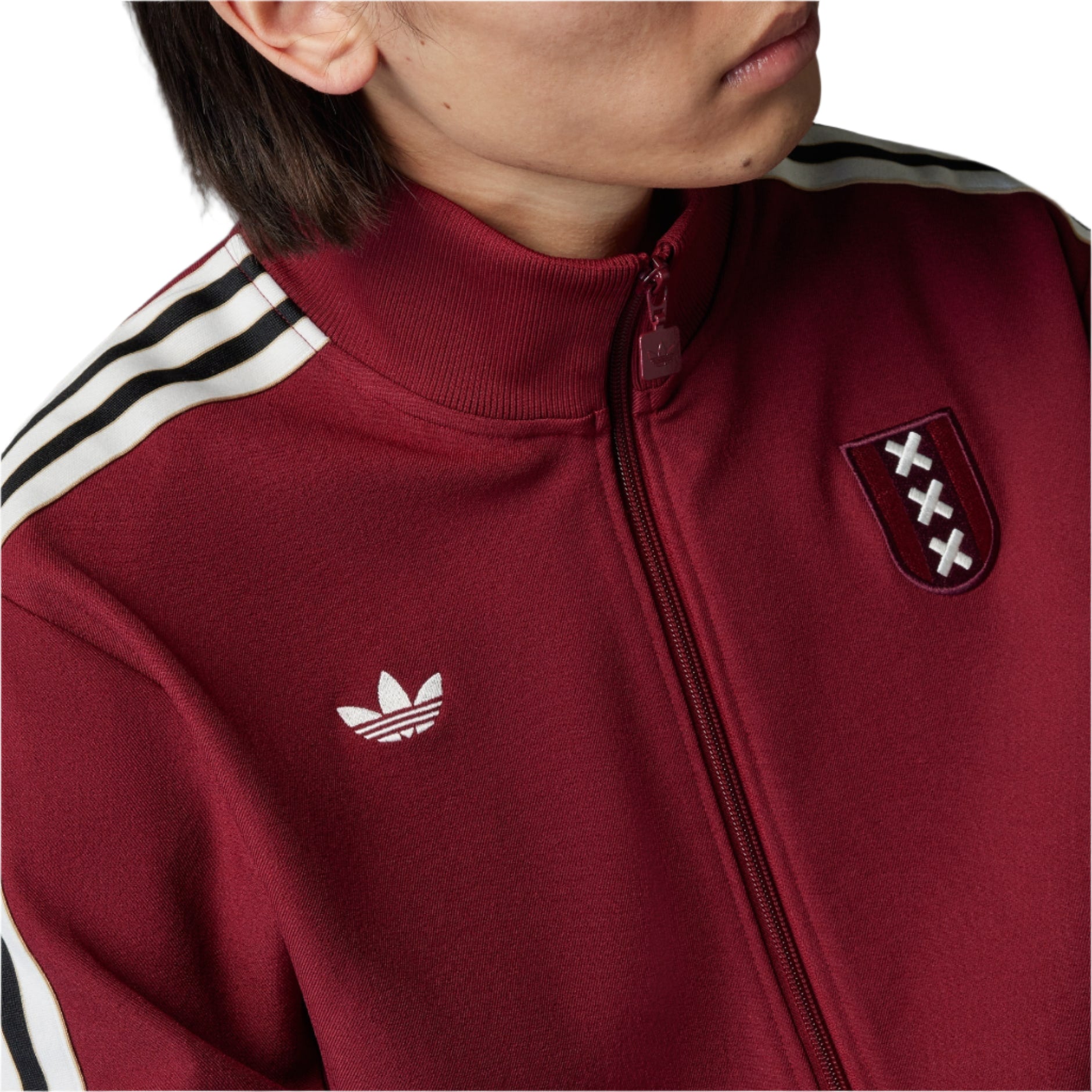 adidas Ajax 25/26 Anniversary Track Top Jacket - Men's Burgundy Soccer Training Jacket for Football Fans & Athletes - Perfect for Matchdays, Training & Casual Wear