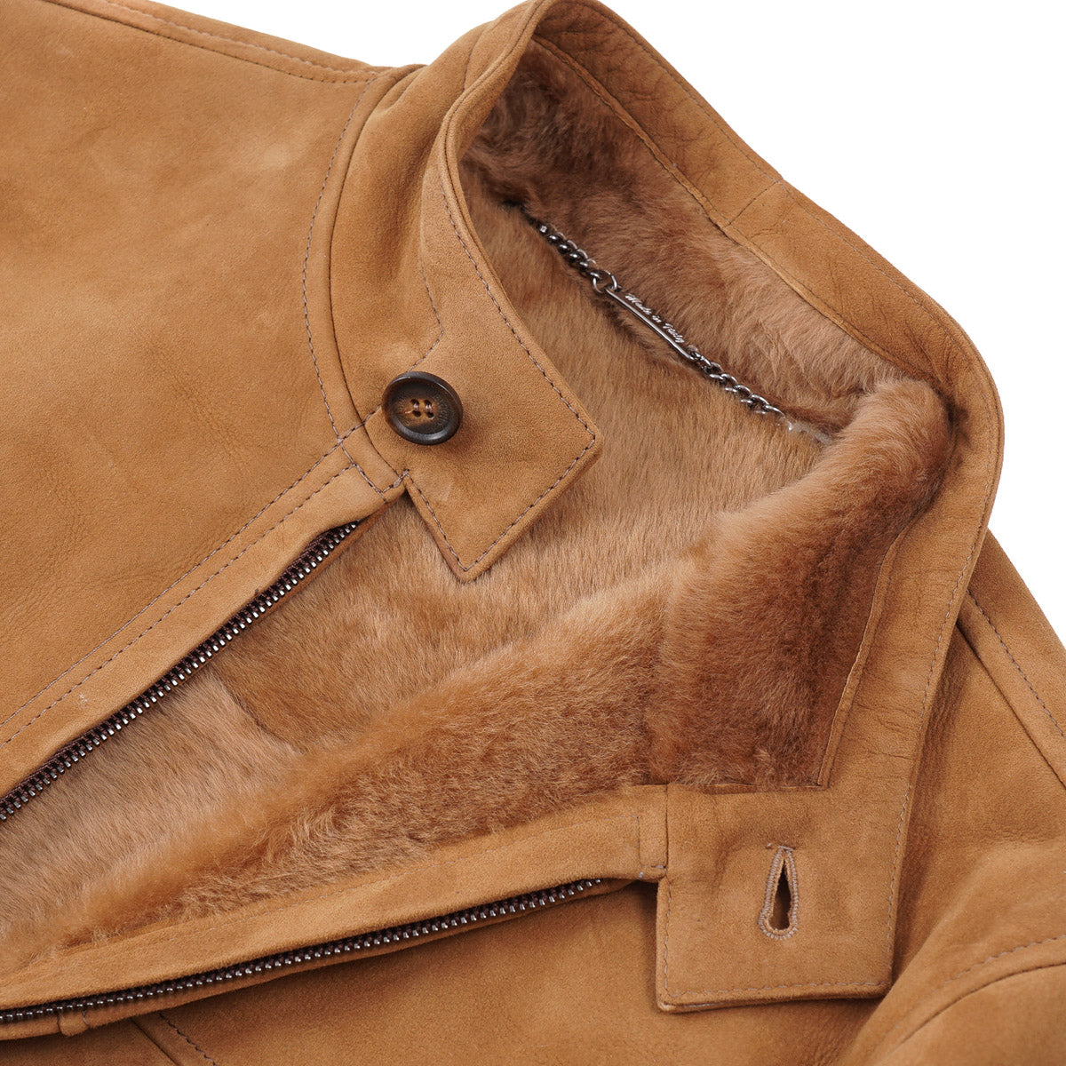 Premium Genuine Shearling Leather Bomber Jacket for Men - Warm Winter Aviator Coat with Soft Fleece Lining | Ideal for Cold Weather, Outdoor Adventures & Casual Style