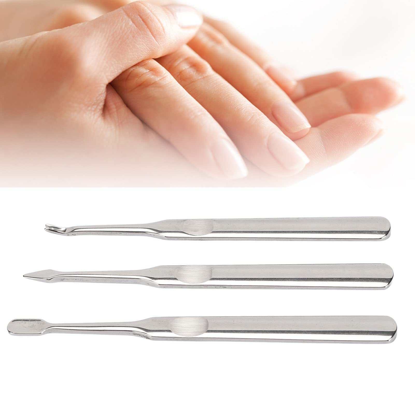 Professional Nail Cuticle Trimmer & Pusher Set - Stainless Steel Manicure Tool for Home & Salon Use - Perfect for Nail Care, Pedicure & DIY Grooming