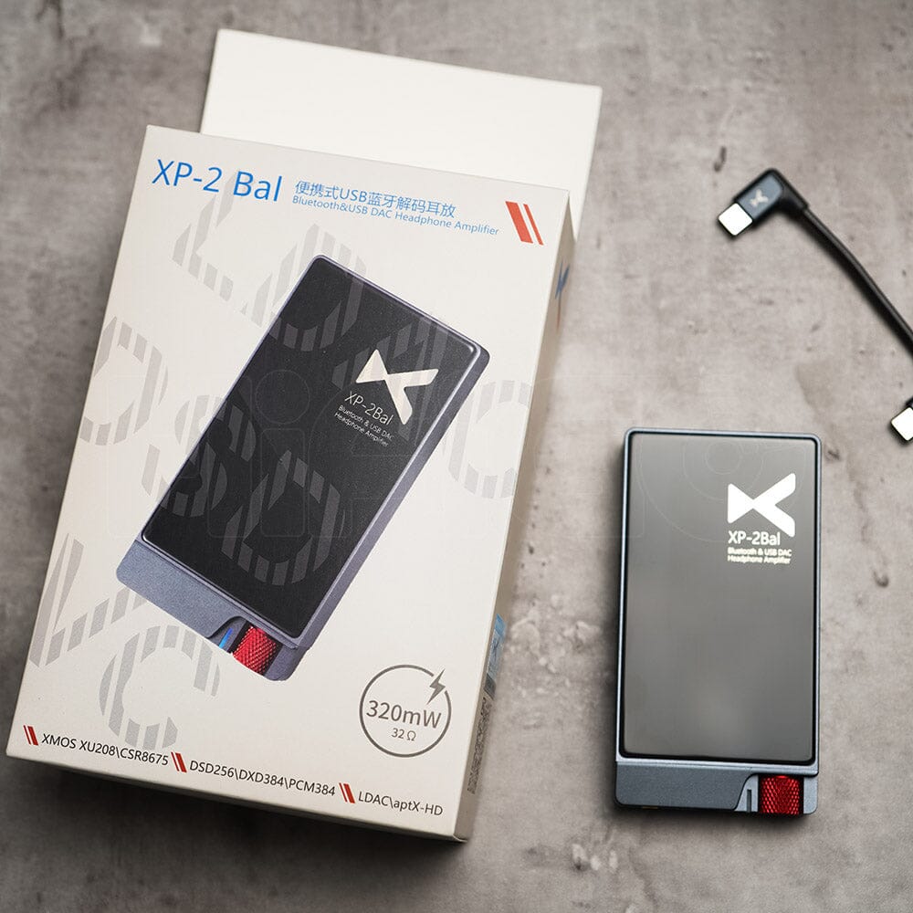 xDuoo XP-2 BAL Bluetooth USB DAC & Balanced Headphone Amplifier with Mic - Hi-Res Audio for Home, Office & Travel Use