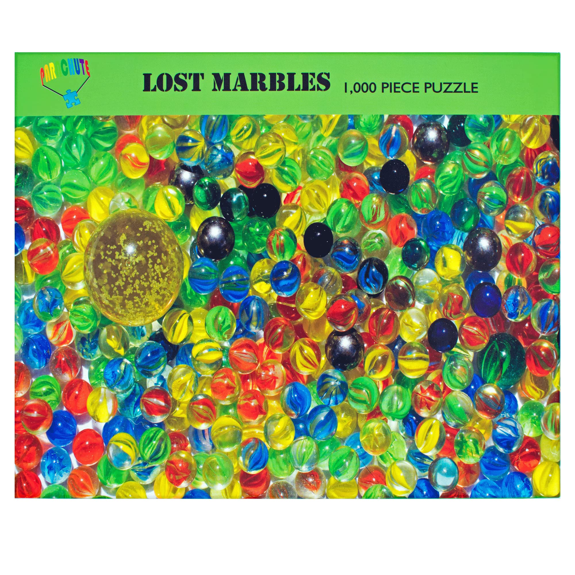 1000 Piece Jigsaw Puzzle for Adults - Colorful Marbles Challenge | Parachute Puzzles Lost Marbles | Fun Brain Teaser & Stress Relief | Perfect for Family Game Night & Home Decor