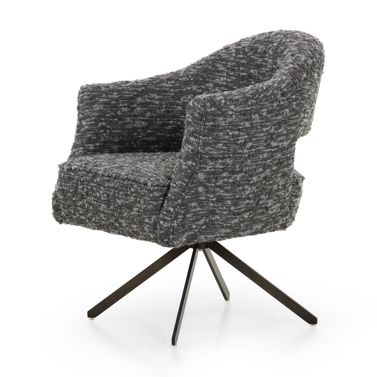 Adeline Desk Chair - Ergonomic Office Chair with Adjustable Height & Lumbar Support - Solema Charcoal - Perfect for Home Office, Study & Workspace