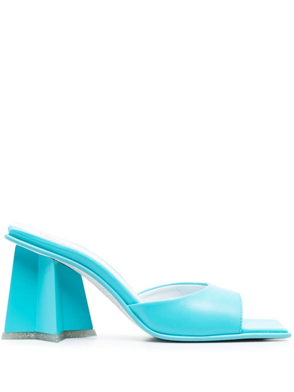 Chiara Ferragni Women's Clear Blue Sandals - Fashionable Summer Slide Sandals for Beach, Pool, and Casual Outings