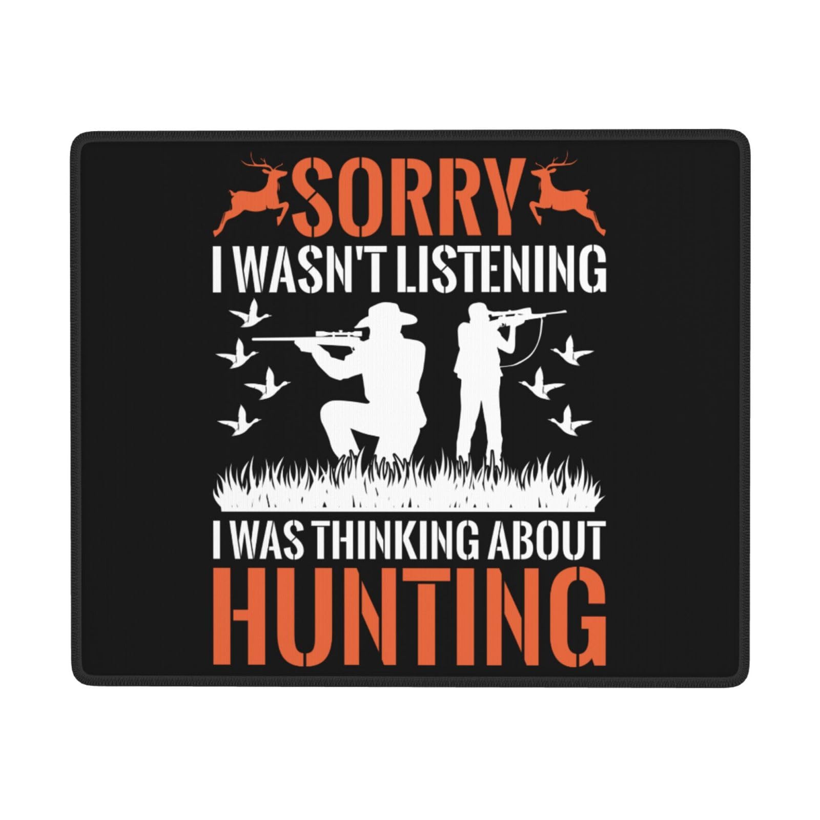 Waterproof Non-Slip Hunting Themed Mouse Pad - 7x9 Inch Rubber Base Desk Mat for Office, Gaming & PC/Laptop Use - Perfect for Workstations, Home Offices & Gaming Setups