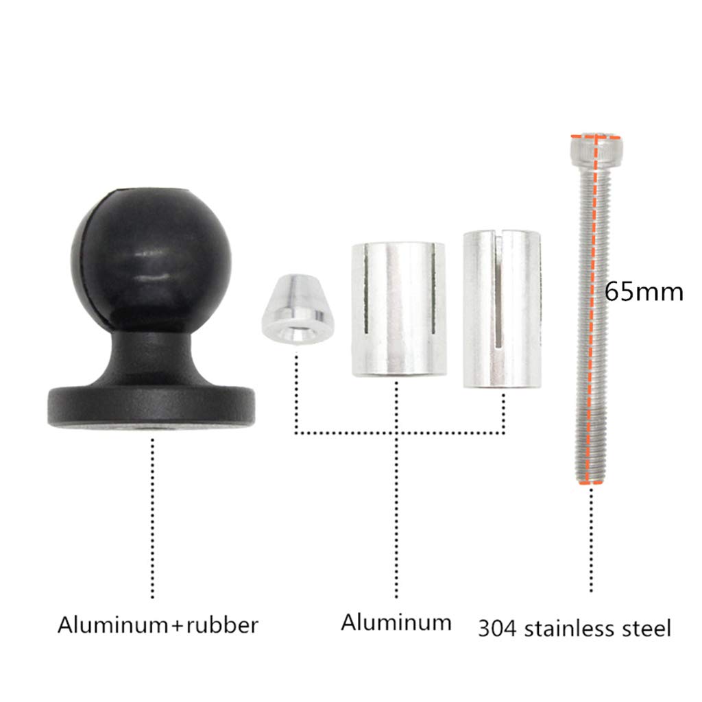 Vdaxvme Universal Metal Motorcycle Handlebar Mount - Heavy Duty Bike Camera Holder Bracket for GoPro, Action Cameras - Perfect for Off-Road, Cycling & Motorcycle Adventures