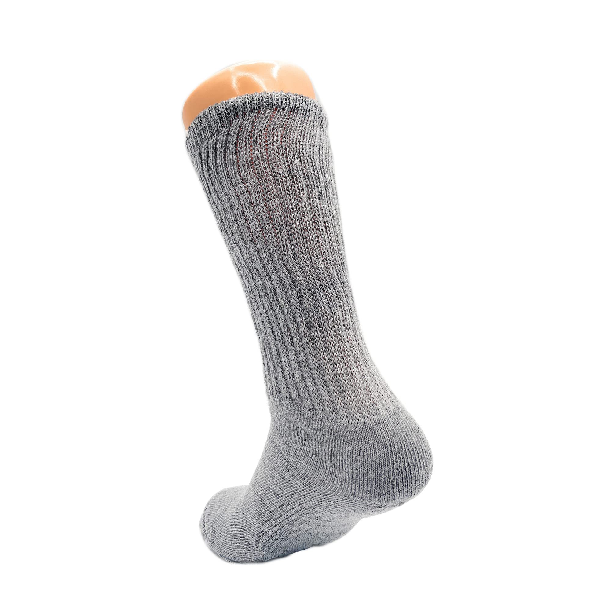 American Made Women's Cotton Cushioned Mid Calf Crew Socks - 3 Pairs Pack - Soft & Breathable for Work, Running & Everyday Comfort