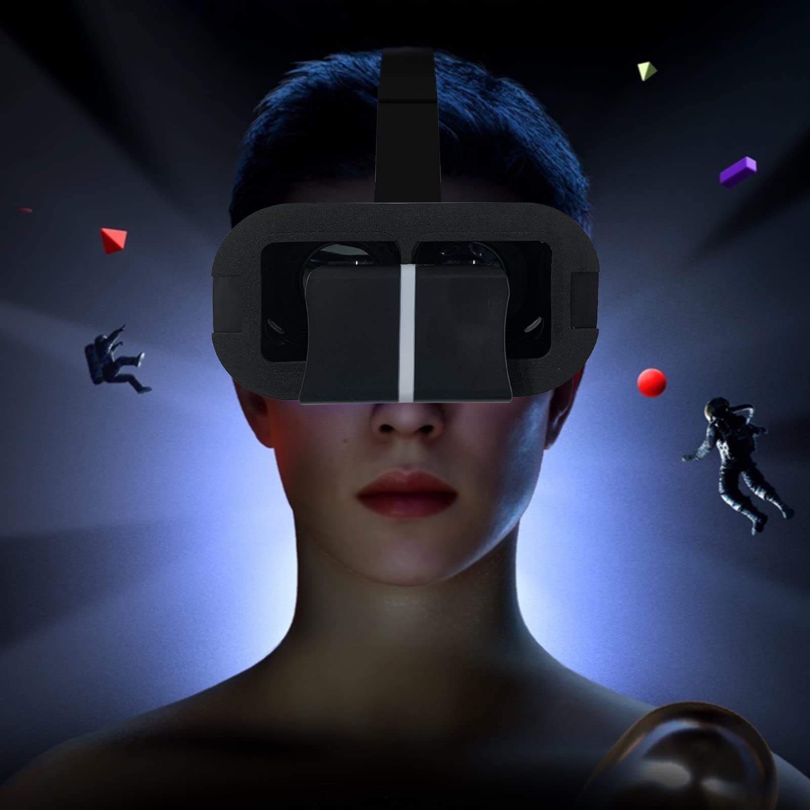 Best VR Headset for Phones 4.0-6.7 Inch - Adjustable 3D Virtual Reality Gaming Glasses with 360° Panoramic View | Immersive Cinema Experience for Kids & Adults | Perfect for Gaming, Movies & Virtual Tours