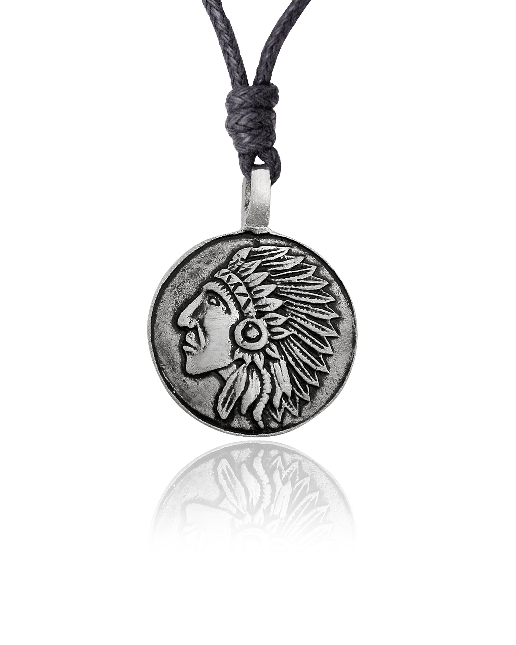 Mayan Sun Silver Pendant Necklace for Boho & Spiritual Jewelry