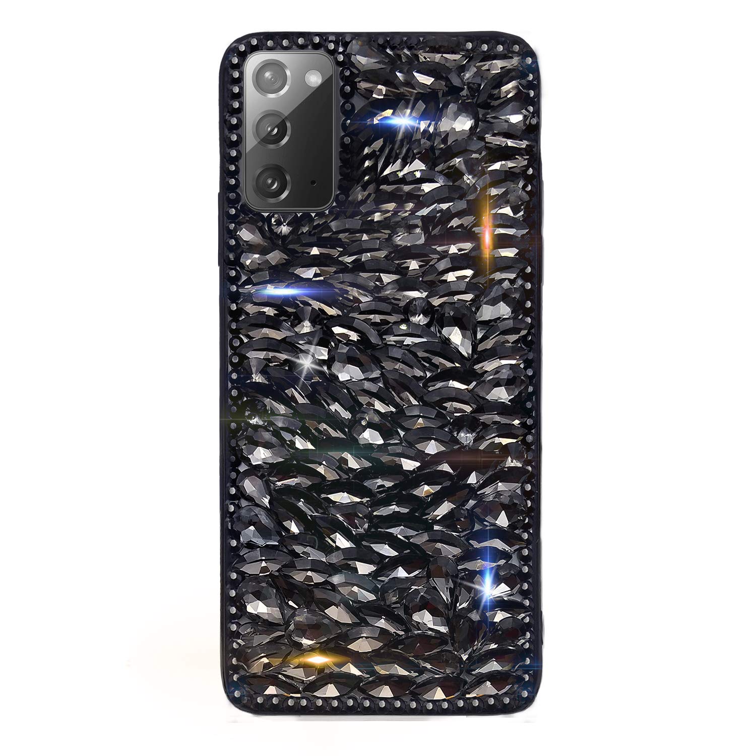 Luxury 3D Glitter Rhinestone Case for Samsung Galaxy Note 20 - Sparkling Diamond Bling Protective Cover with Shiny Crystal Gems | Perfect for Parties, Weddings & Special Occasions