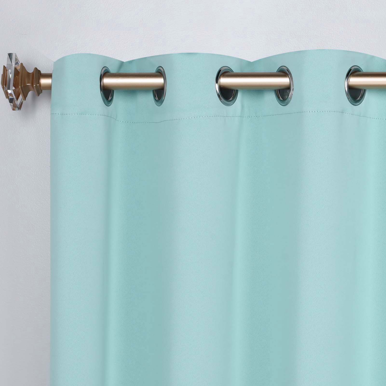 Blackout Curtains Set of 2 - 100% Room Darkening, Machine Washable & Noise Reducing for Bedroom, Nursery & Home Theater - Solid Color Thermal Insulated Drapes for Better Sleep & Energy Efficiency