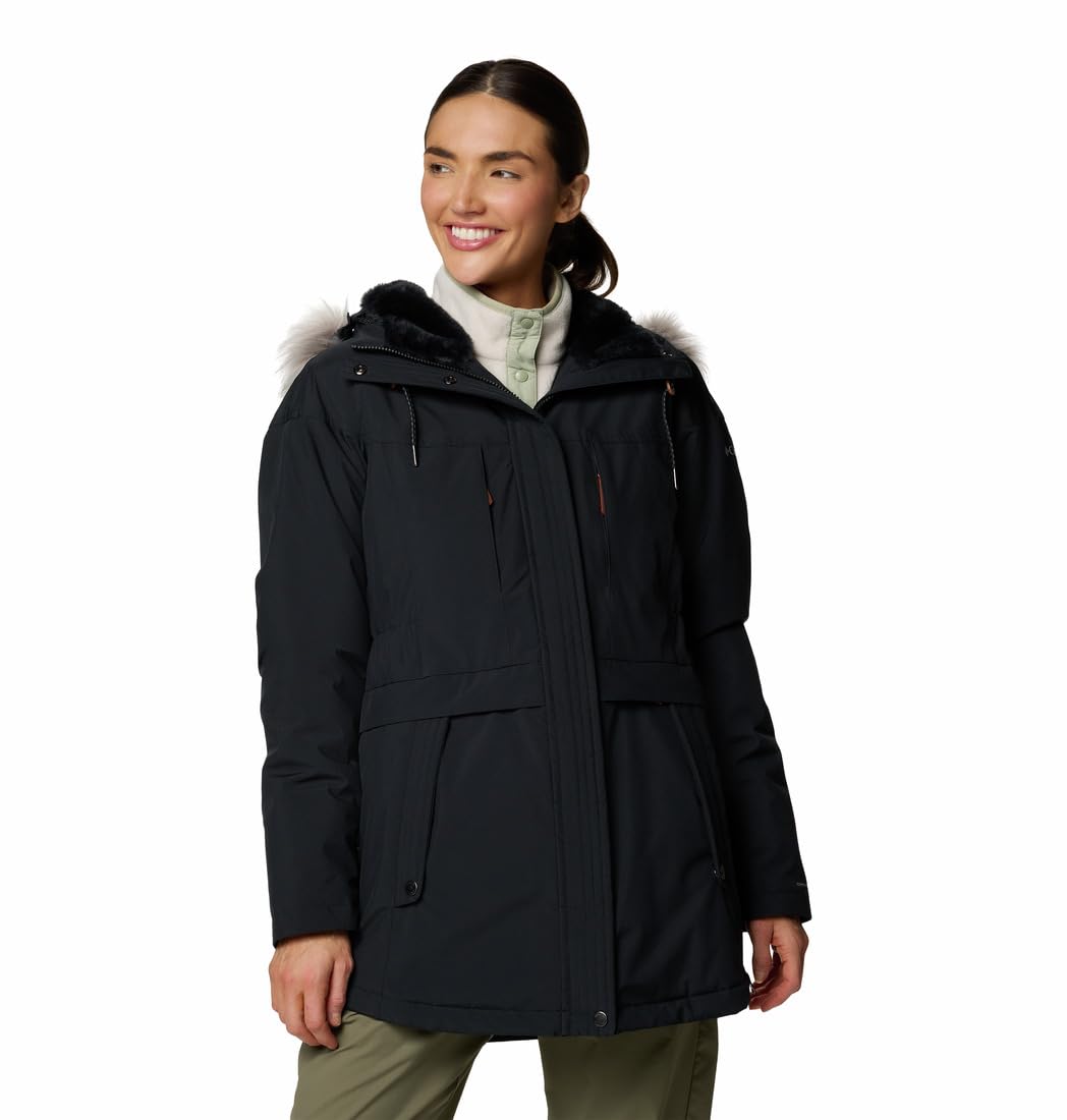 Columbia Women's Payton Pass II Insulated Winter Jacket - Waterproof, Warm & Lightweight - Black, Size Medium - Perfect for Hiking, Skiing & Outdoor Adventures