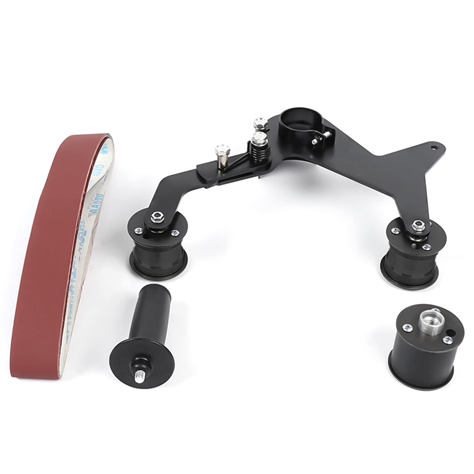 DIY Mini Belt Sander - Portable Sanding, Polishing & Grinding Machine for Stainless Steel, Plastic, Aluminum, Iron & Metal | Tube Belt Sander with M-10/M-14 Belts | Perfect for Home Workshops, Jewelry Making & Metal Fabrication