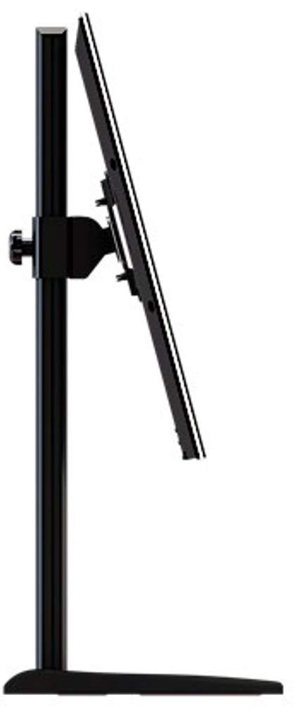 Adjustable Single Desktop Tilt Floor Stand Mount for 13-34 Inch Monitors - Perfect for Home Office, Gaming Setup & Conference Room Displays