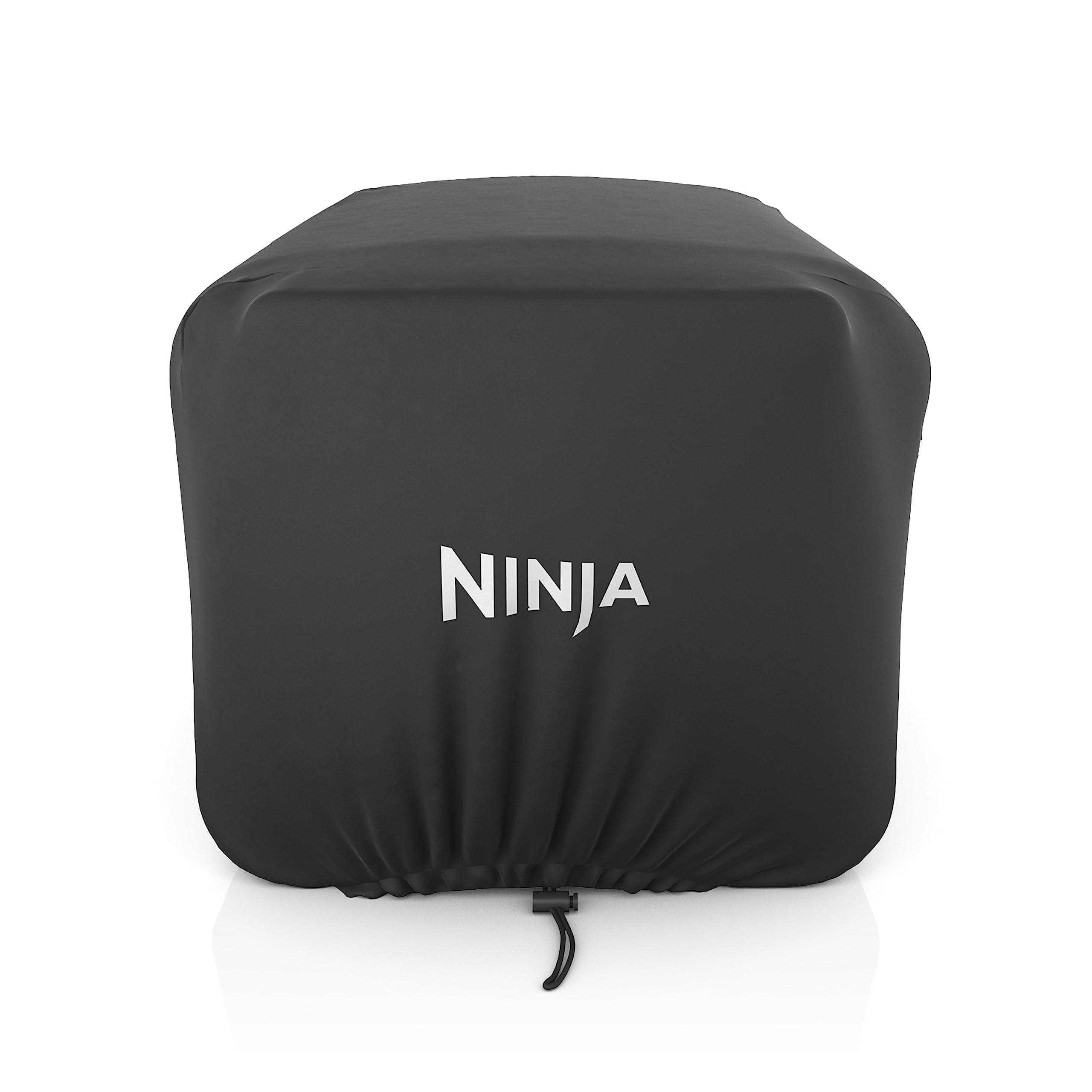 Ninja XSKOCVR Premium Waterproof & UV-Resistant Cover for Woodfire Outdoor Oven (OO100 Series) - Adjustable Drawstrings, Lightweight Black Protection (19.5x16.5x15 Inch) - Perfect for Patio, Backyard & Camping Use
