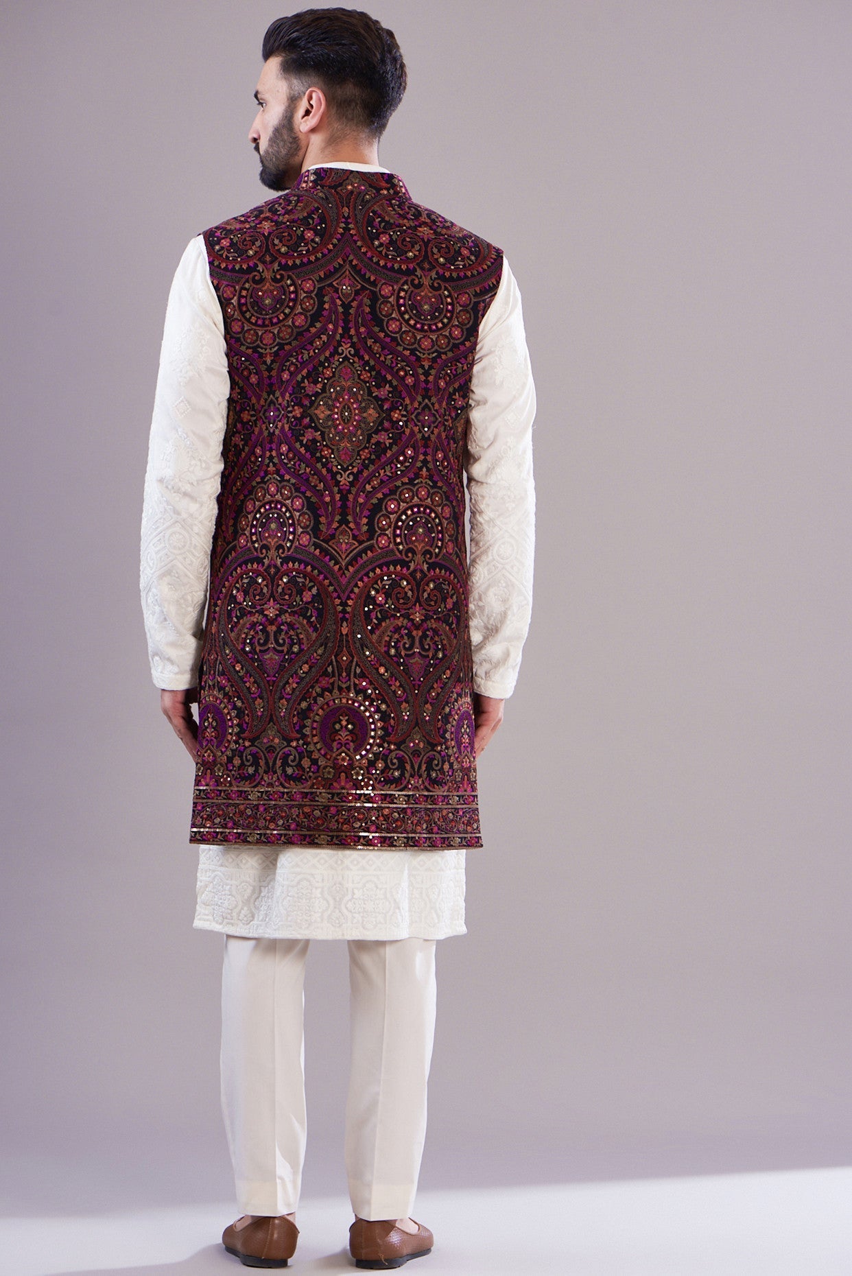 Stylish Kalamkari Long Open Shrug - Handmade Indian Cotton Cover-Up for Women | Perfect for Boho Outfits, Beachwear & Casual Dressing