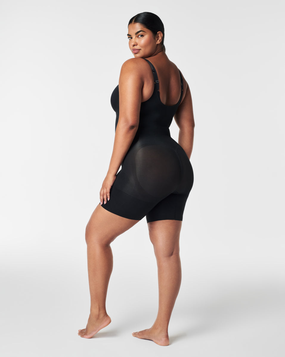 SPANX Sculpt™ OnCore Open Bust Mid Thigh Bodysuit - Shapewear for Women | Slimming Bodysuit for Tummy Control & Smoothing | Perfect Under Dresses for Work & Evening Out