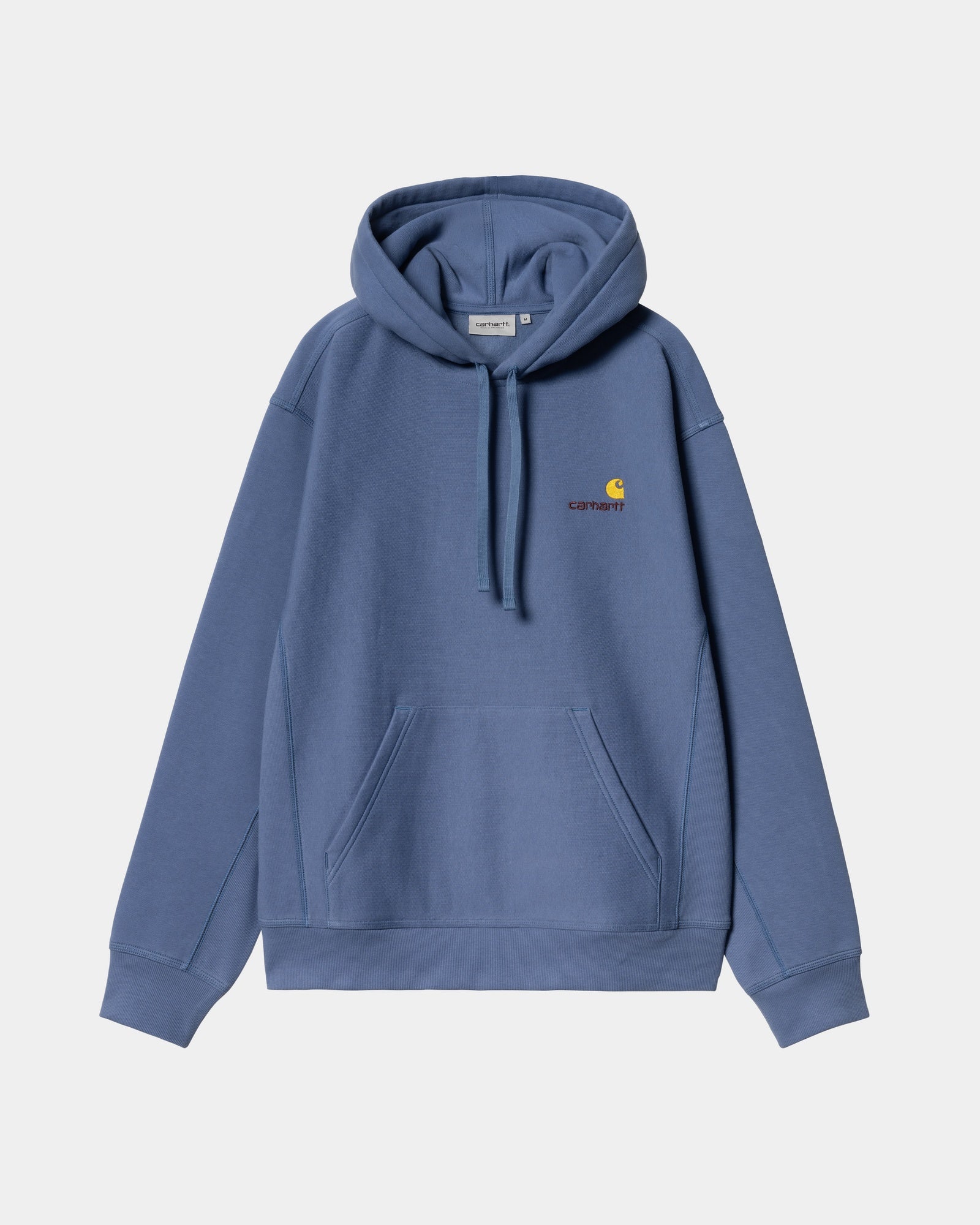 American Script Hooded Sweatshirt - Blue Iris | Cozy Pullover for Casual Wear, Street Style & Loungewear