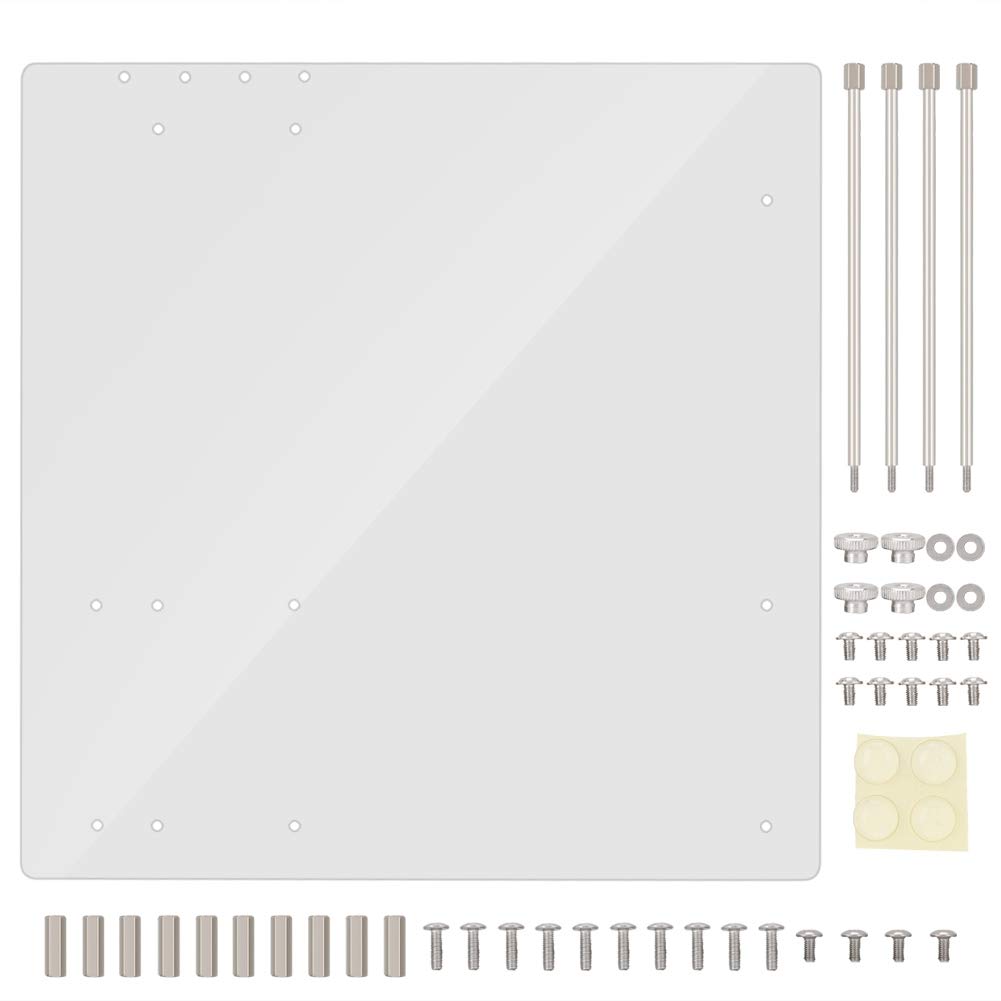 Socobeta Clear Acrylic Open Frame Computer Case - DIY M-ATX Motherboard Stand with Transparent Design for PC Builders | Perfect for Gaming Rigs, Workstations & Custom PC Setups
