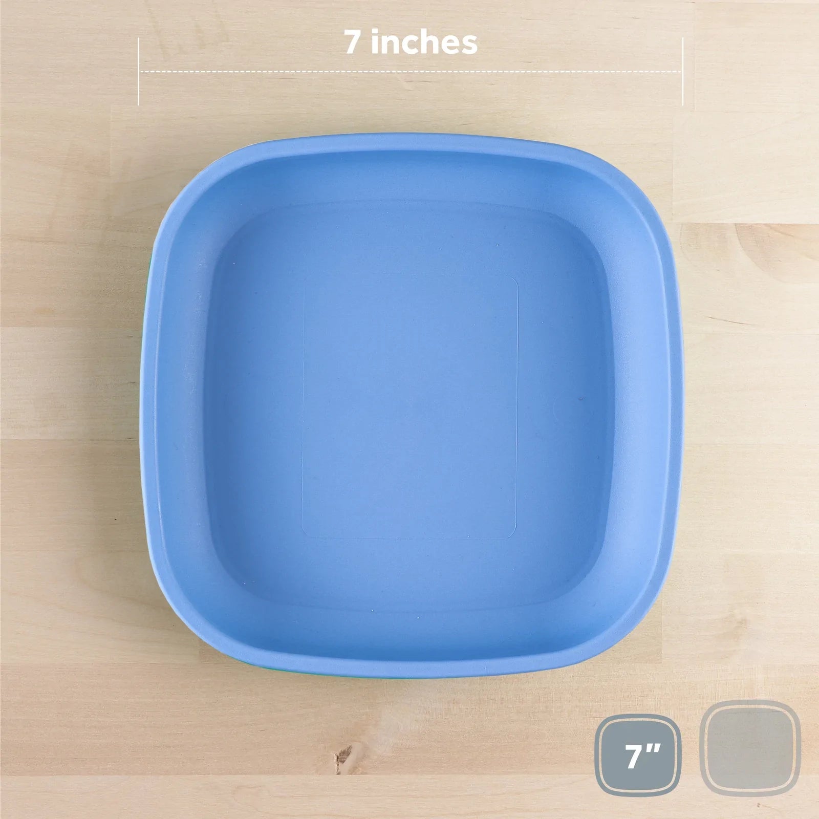RePlay Flat Plate - Durable, Eco-Friendly Melamine Dinnerware Set for Kids & Adults - Perfect for Everyday Meals, Picnics, and Outdoor Dining