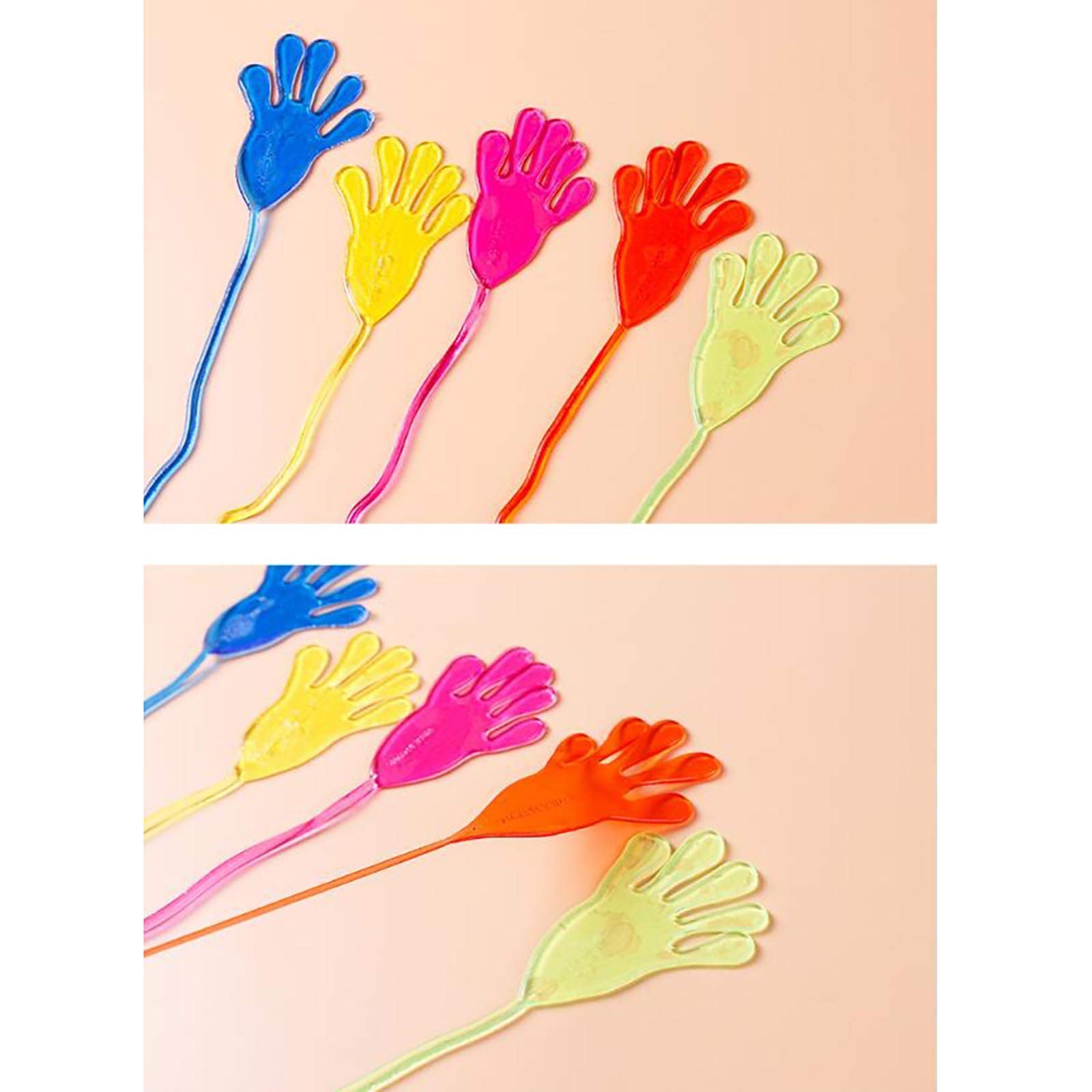 Lroplie 12-Piece Sticky Telescopic Hand Toys - Colorful Educational Party Favors for Kids, Birthday Gifts & Classroom Rewards | Perfect for Birthday Parties, School Activities & Sensory Play (Multicolor)