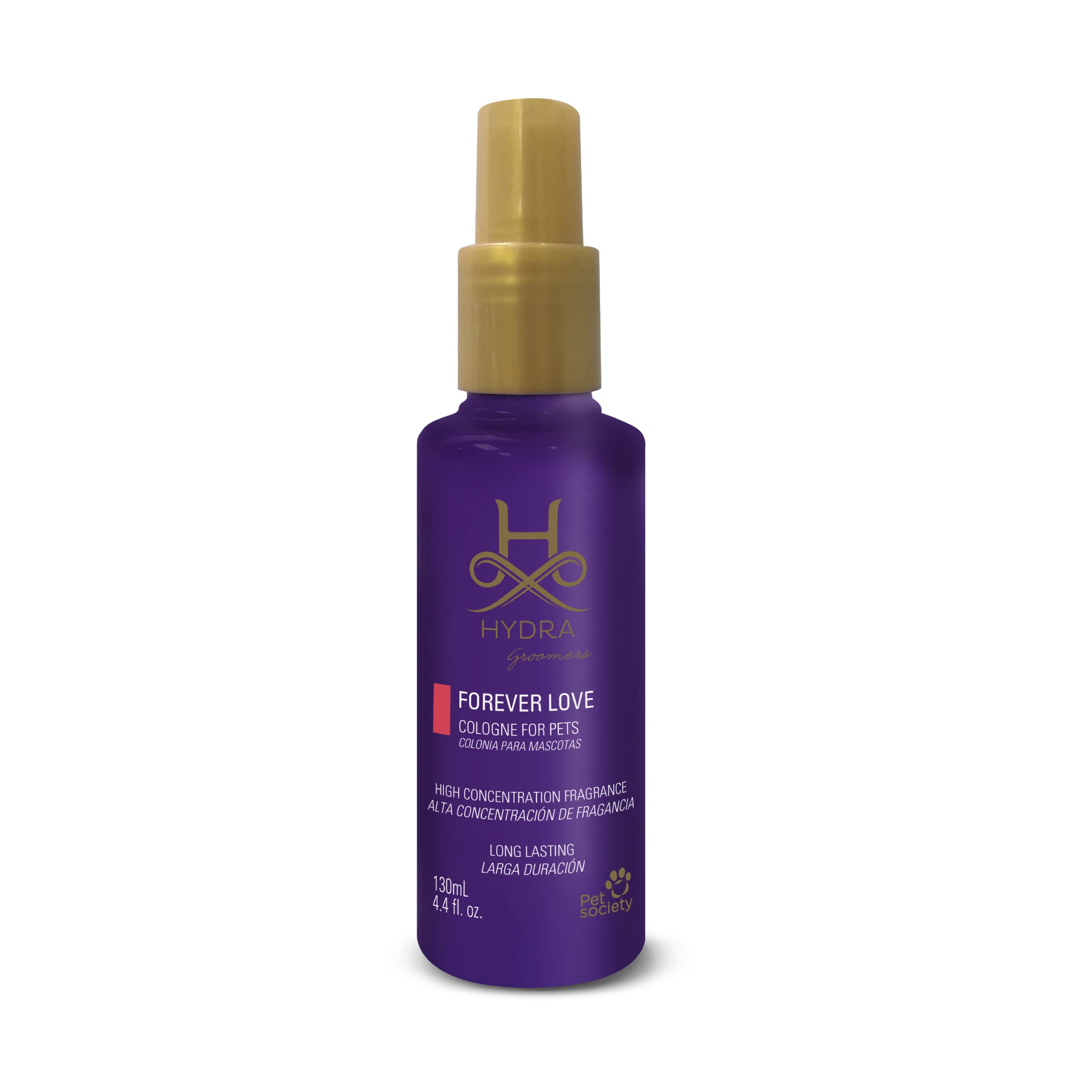 Hydra Forever Love Pet Cologne for Dogs & Cats - Grooming & Finishing Spray, 4.4 oz - Freshens & Deodorizes Between Baths for a Clean, Happy Pet