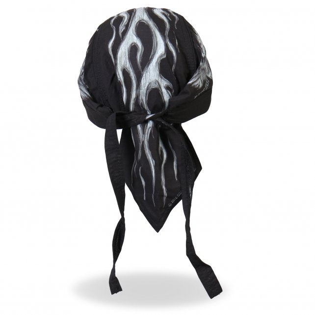 Premium Biker Du Rag - Hot Leathers Bad Scratch Winged Skull Design for Motorcycle Riders | Perfect for Harley Davidson & Cruiser Bikes