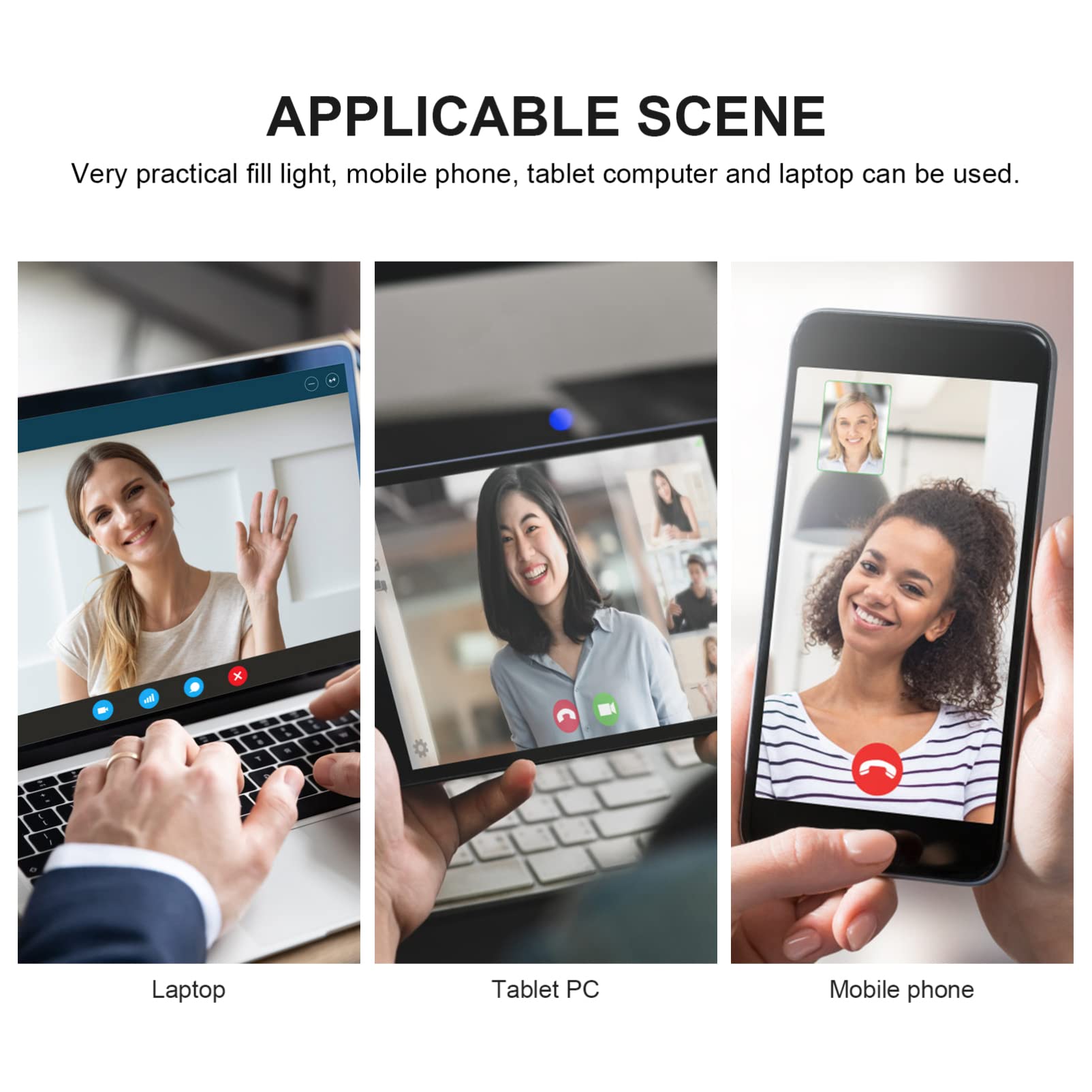 Mikikit 1 Set Mini LED Phone Ring Light - Portable Clip-on Selfie Light with Earth Tones for Mobile Phone, Perfect for Makeup Videos, Live Streaming & Beauty Photography