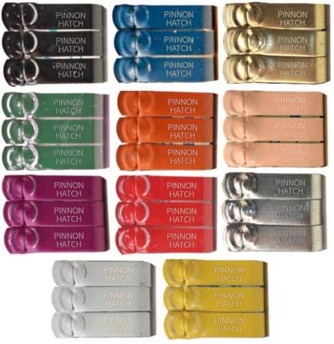 Custom Stamped Aluminum Wing Bands for Poultry - Jiffy Wing Bands for Chickens, Gamefowl, Pheasants, Quail & Chucker Birds (100 Pack, Green) - Perfect for Poultry Identification & Tracking