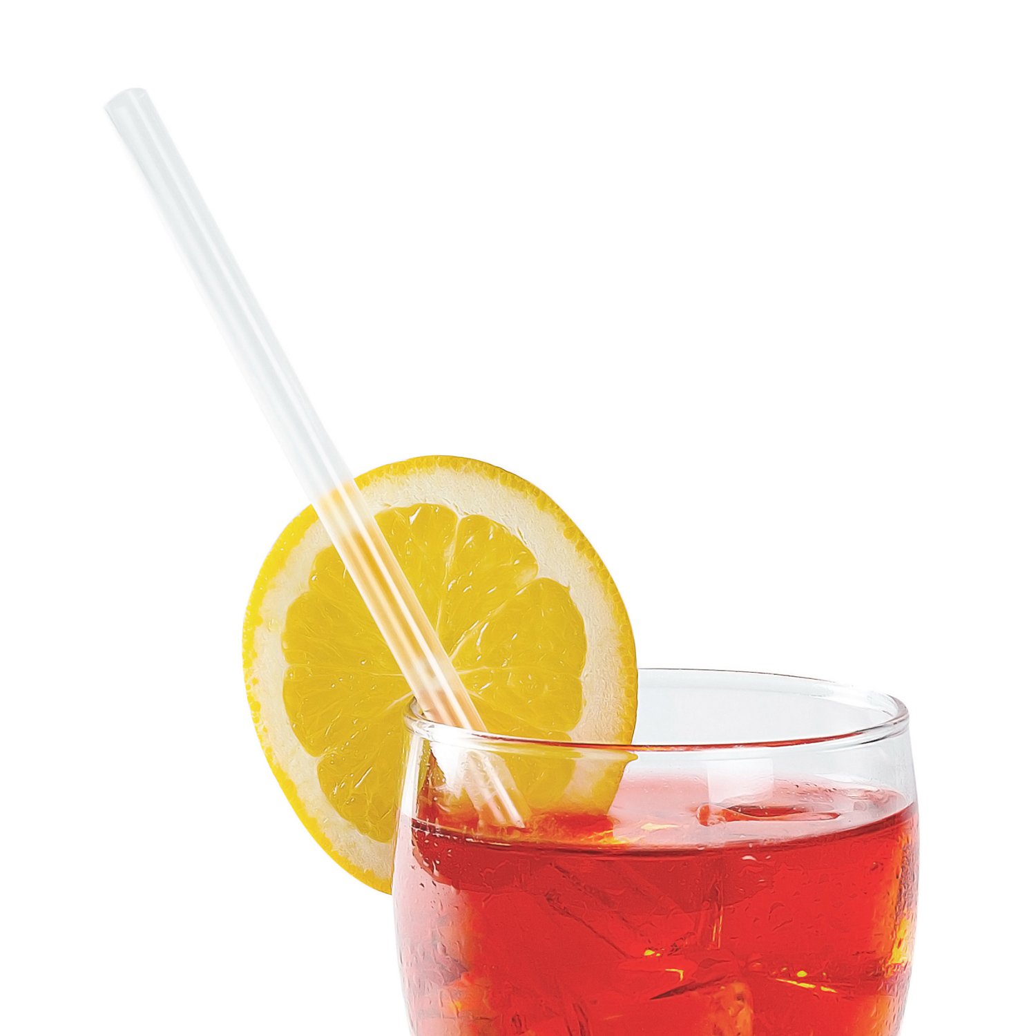AmerCare 7.75 Inch Giant Clear Disposable Paper Straws - Bulk Pack of 7200 Straws for Parties, Restaurants & Eco-Friendly Drinking - Biodegradable & Plastic-Free