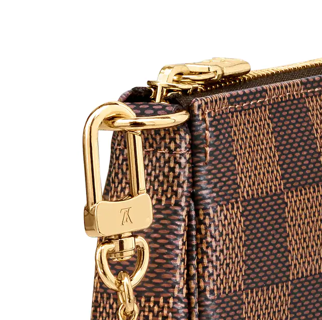 LV Mini Pochette Accessoires Damier Ebene Crossbody Bag - Luxury Designer Handbag for Women | Perfect for Parties, Travel & Everyday Use