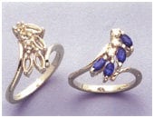 Solid Sterling Silver or 14kt Gold Marquise Cluster Ring Blank - Size 7 Pre-Notched Shank Setting (163 285/143 285) - Perfect for Jewelry Making, DIY Crafting & Engagement Ring Designs