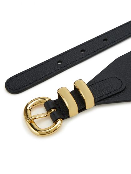 Premium Genuine Leather Belt for Men - High Waist Adjustable Strap with Classic Buckle - Perfect for Casual, Business & Formal Wear
