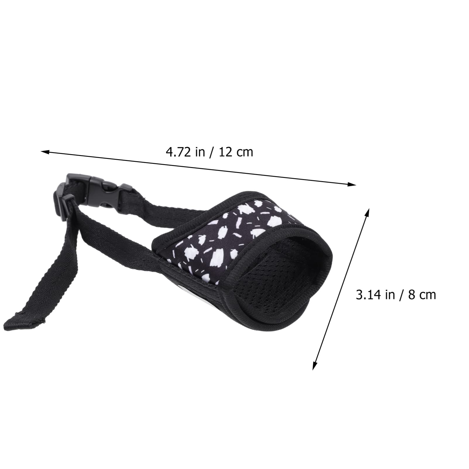 Balacoo Dog Muzzle & Leash Set - Adjustable Bite Proof Dog Harness with Hood Cover - Durable Polyester Pet Supplies for Outdoor Walking, Training, and Grooming