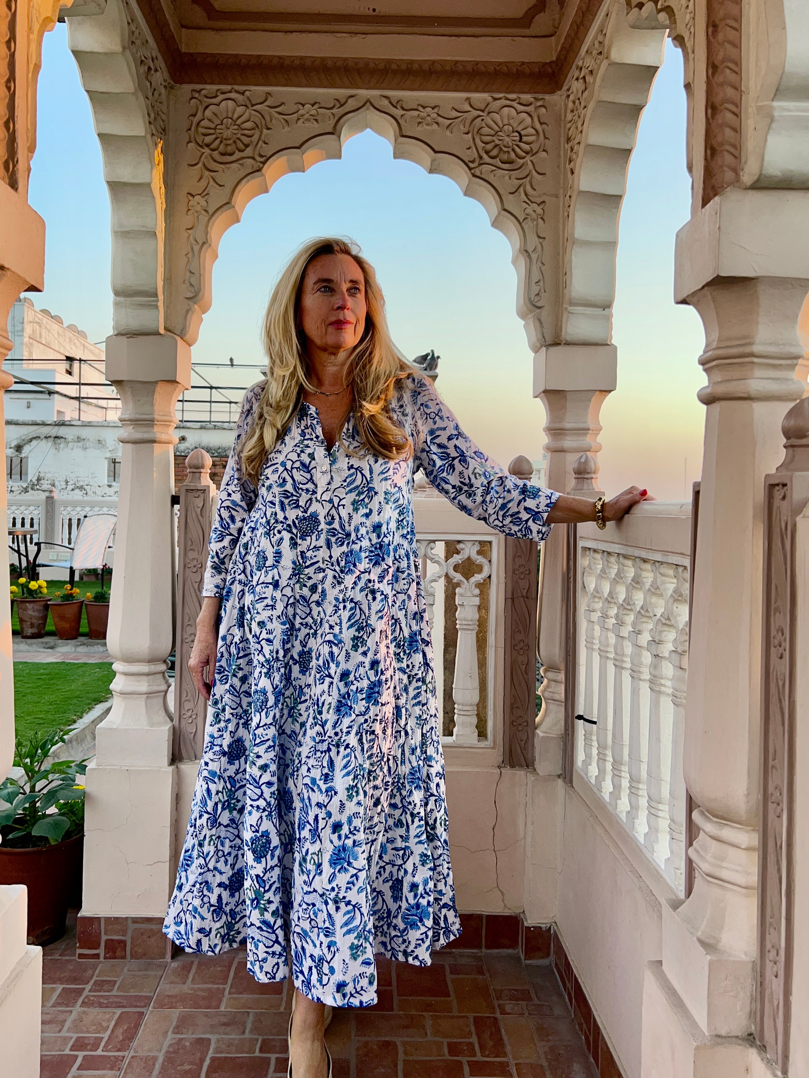 Ibeka Women's Cotton Maxi Dress - White Beach Cover Up for Summer, Vacation & Boho Style | Lightweight, Flowy & Comfortable