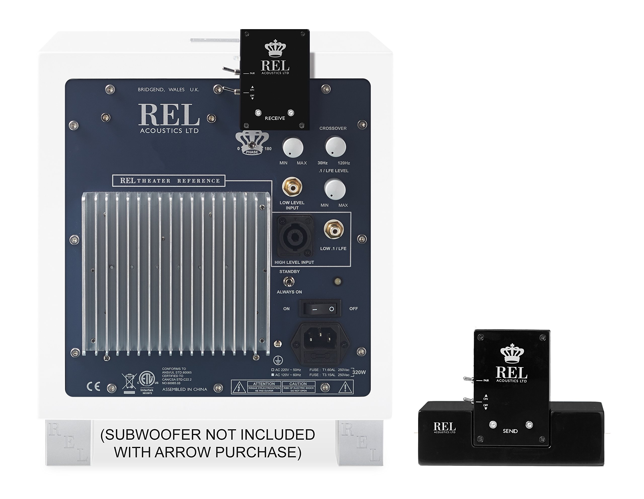 REL Acoustics Wireless Subwoofer Transmitter & Receiver Kit – Zero-Compression SoundPath Adapter for Home Theater & Multi-Room Audio Systems – Bluetooth & RCA Compatible – Easy Setup for Enhanced Bass Performance – Perfect for Movie Nights, Music Streaming & Home Entertainment