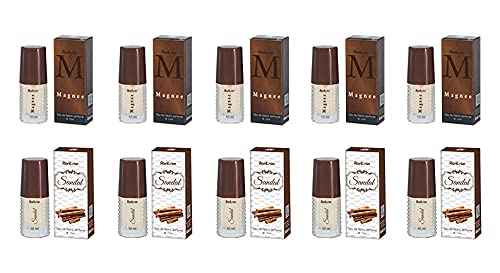 Rankson MAGNEE SANDAL Long-Lasting Perfume for Men & Women - 10ml Bottle (Pack of 10) - Perfect for Daily Wear, Travel & Gifts