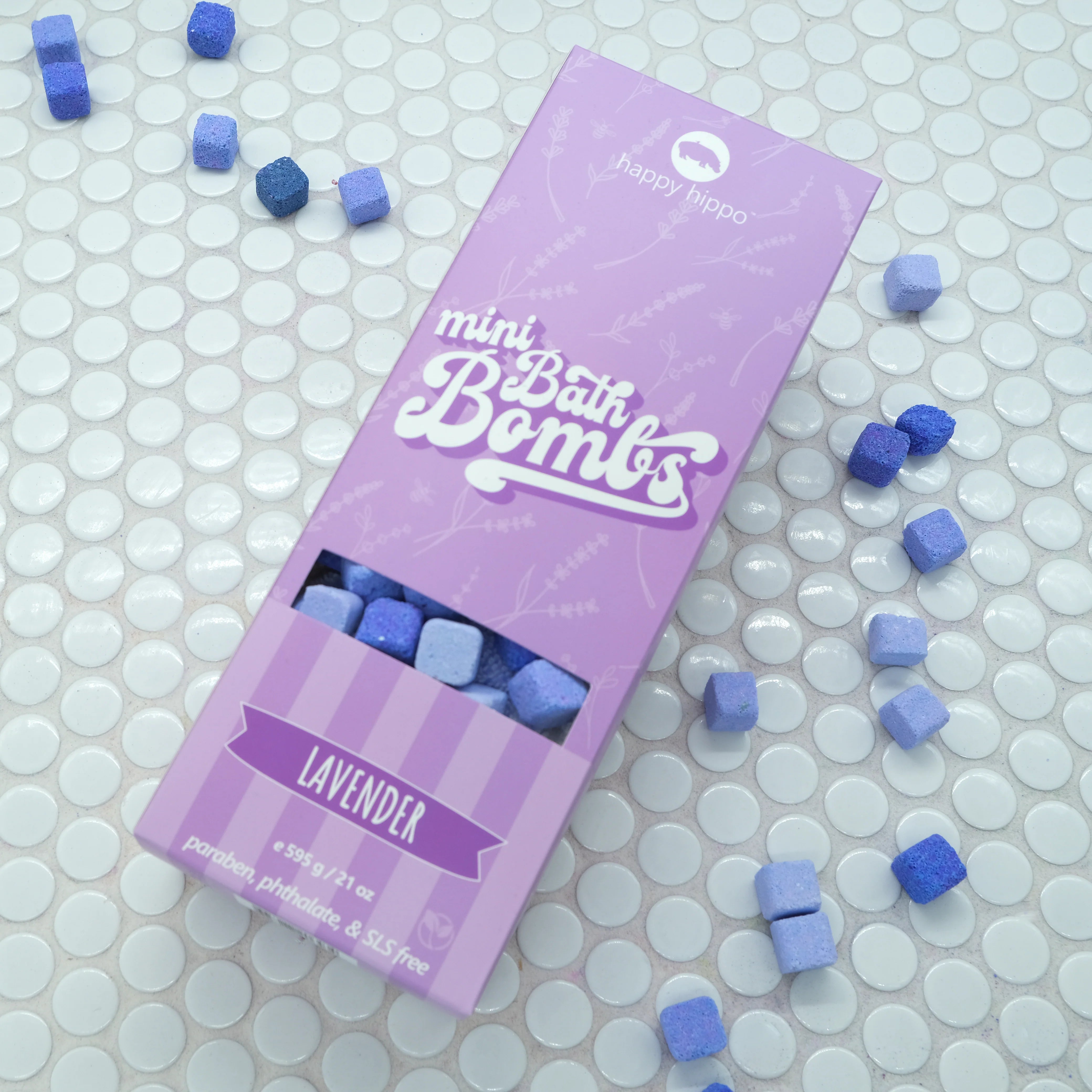 Happy Hippo Mini Bubble Bombs - Fun Bath Toys for Kids, Safe & Non-Toxic, Perfect for Bathtime Play & Sensory Development - Great Gift for Toddlers & Preschoolers