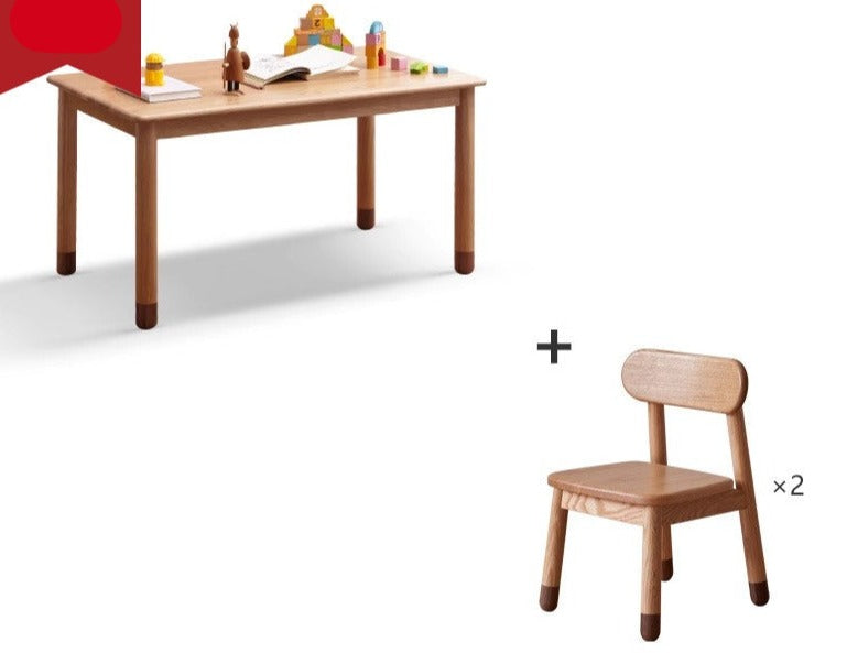 Handmade Solid Oak Wood Kids Study Desk - Durable & Ergonomic Children's Writing Table for Homework & Crafting - Perfect for Bedrooms, Homeschooling & Playrooms