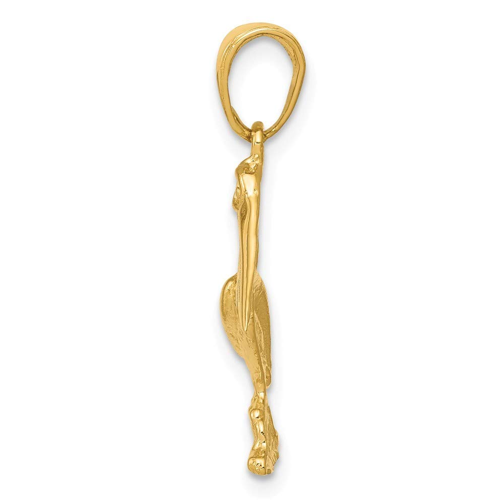 14K Yellow Gold Pelican Pendant Necklace - Roy Rose Jewelry - Elegant Gift for Women, Perfect for Birthdays, Anniversaries & Special Occasions