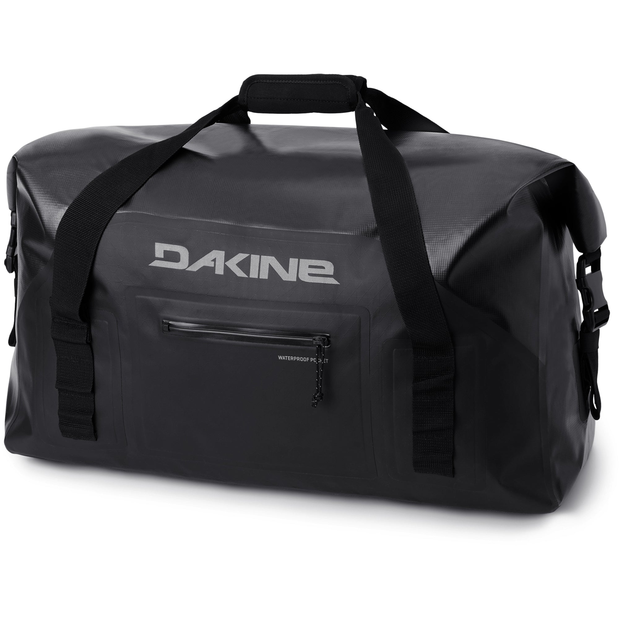Cyclone 60L Waterproof Wet/Dry Rolltop Duffle Bag - Black - Perfect for Travel, Gym, Camping & Outdoor Adventures