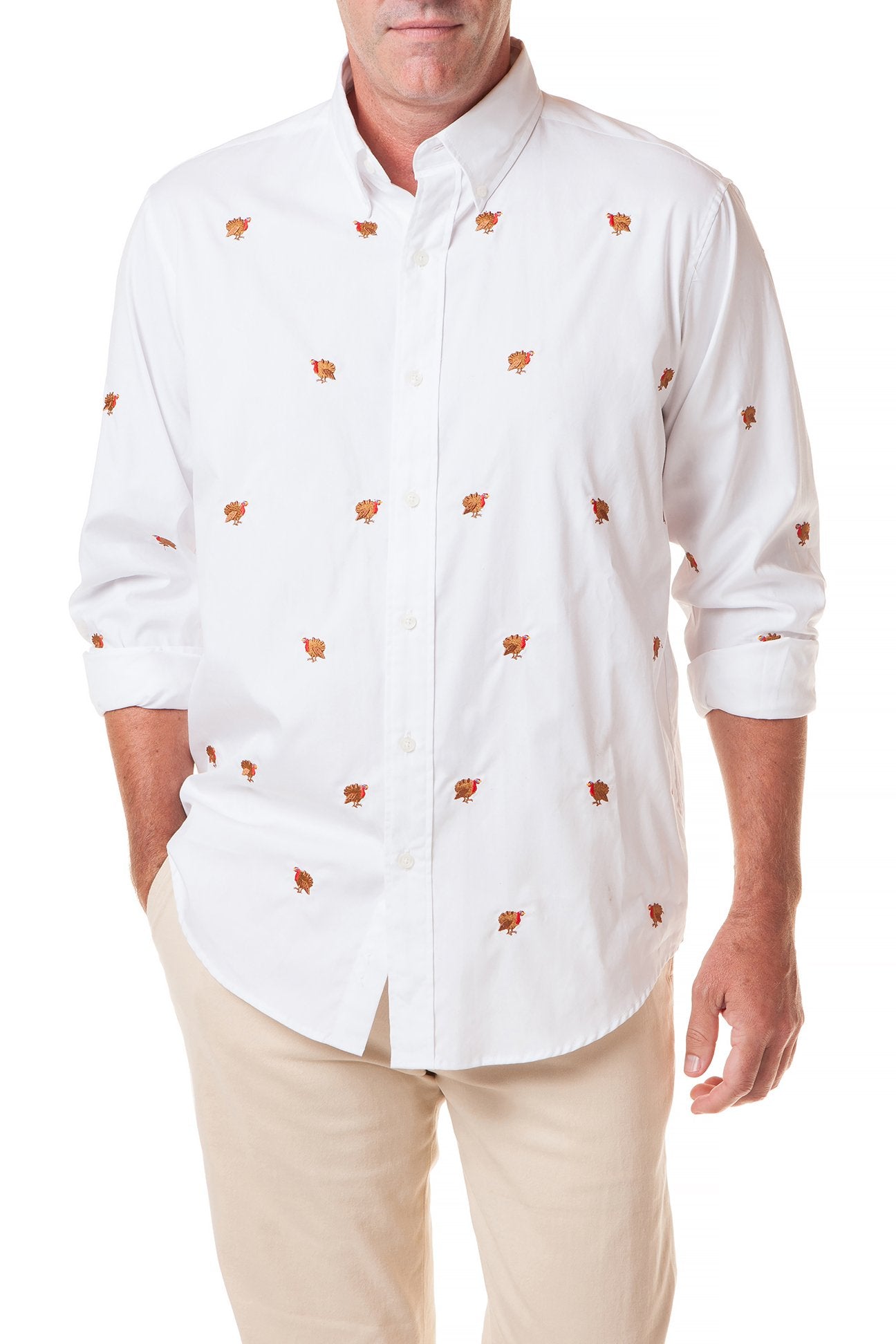 Men's Classic White Oxford Shirt - Straight Wharf Premium Cotton Button Down for Business Casual & Office Wear