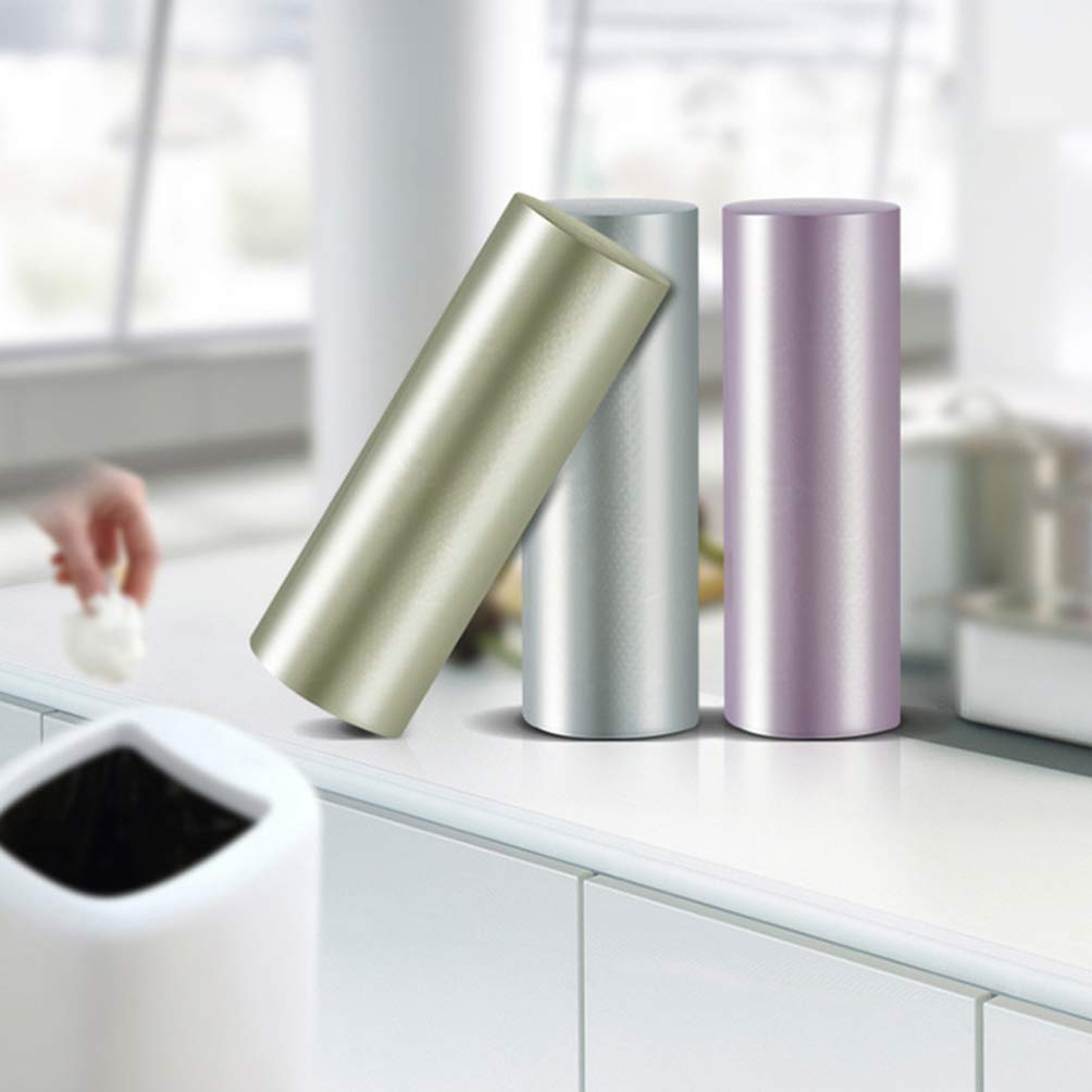 5 Small Trash Bags - 4 Gallon Garbage Bags for Bathroom, Office & Kitchen - Strong & Leak-Proof Waste Basket Liners - Perfect for Trash Cans, Recycling Bins & Portable Use