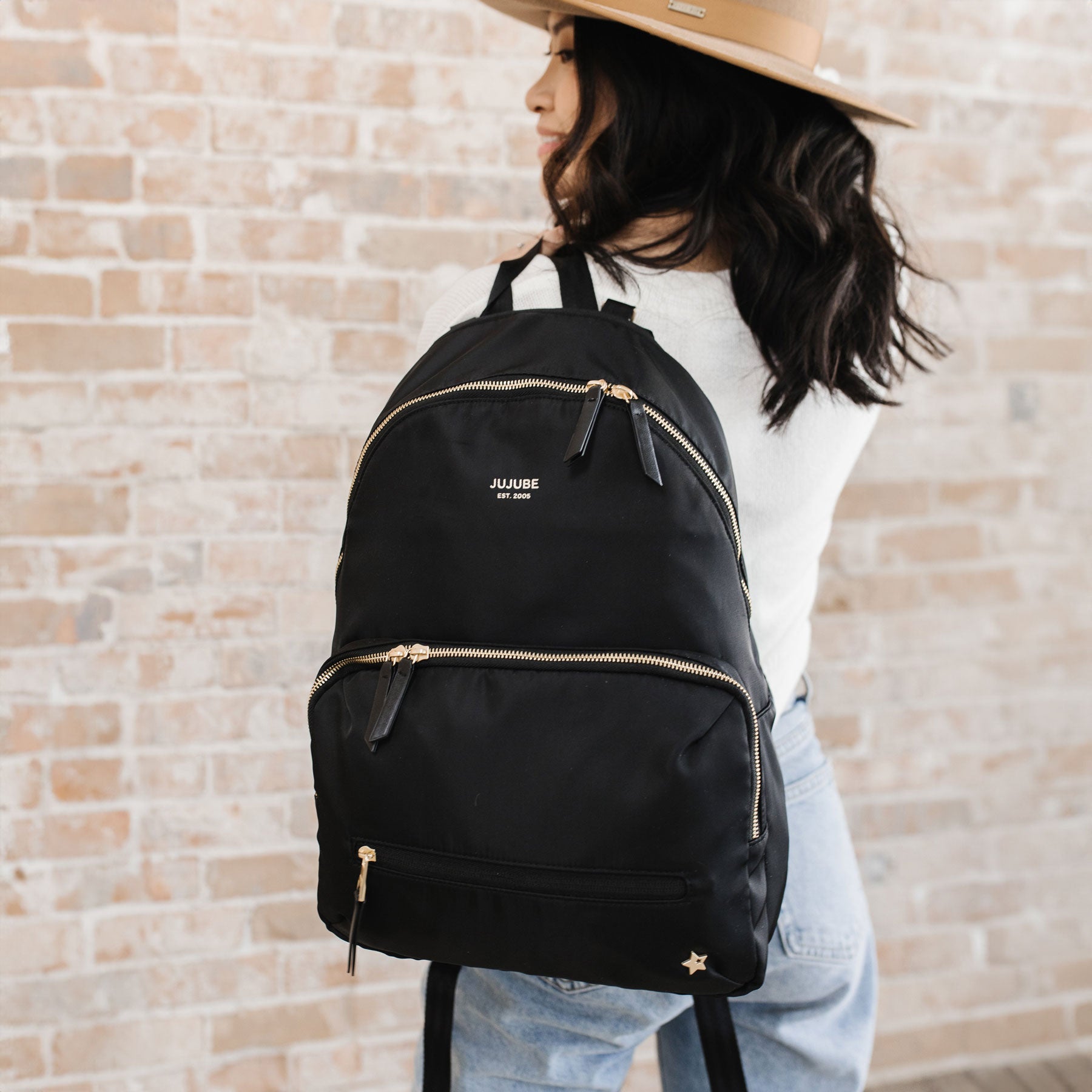 JuJuBe Everyday Backpack - Lightweight Waterproof Diaper Bag for Moms, Baby Essentials Organizer with Multiple Pockets - Perfect for Travel, Daycare & On-the-Go Parents