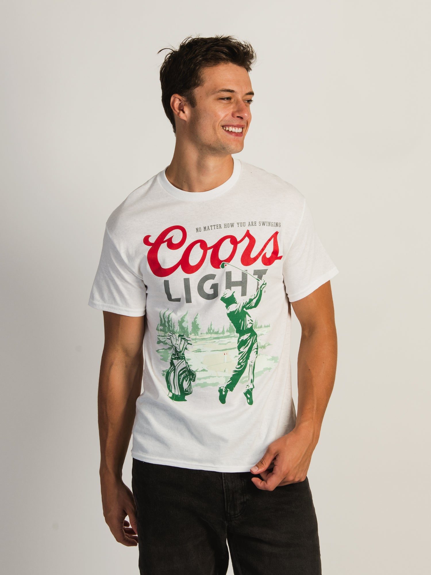 COORS GOLF Men's Performance Polo Shirt - Moisture Wicking & UV Protection Golf Shirt for Men - Perfect for Golf Course, Driving Range & Casual Wear